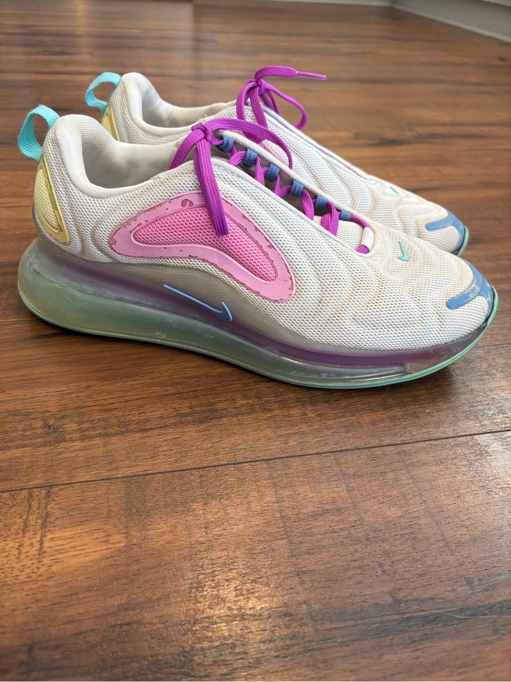NIKE AIR MAX 720 AQUA POWDER #AR9293-102 WOMEN'S RUNNING SHOES SIZE 8.5